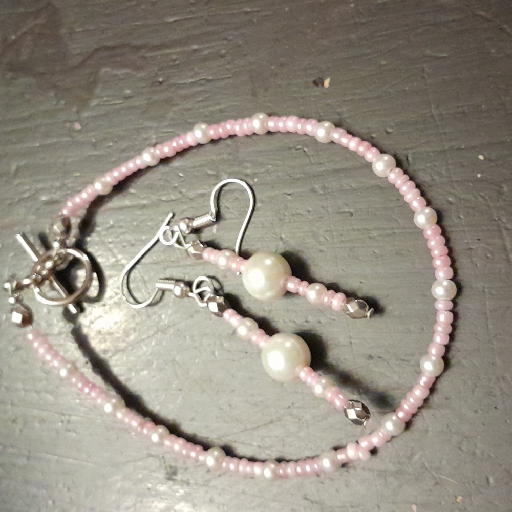 Handmade Earrings and Bracelet set